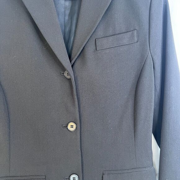 The Limited Stretch Black Elevated Basic Straight Blazer Single Breasted SZ XS - Picture 4 of 10